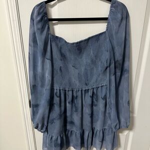 Wilfred Blue Patterned Dress